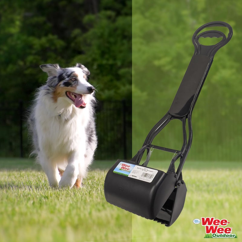 Four Paws Allen's Spring Action Dog Scooper For Hard Surfaces 3.75" x 4.5" x 15.5" - Image 2